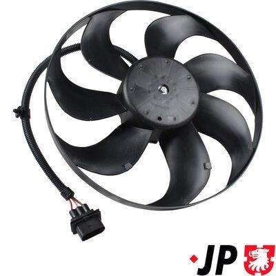 Wentylator elektryczny układu chłodzenia kompletny (silnik+wirnik) JP Group 1199104000 cena, od 65,67 USD